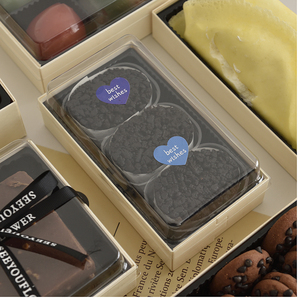 Customizable Bulk Bakery Folding Window Big Pastry Donut Boxes Kraft White clear Lid <strong>Cake</strong> Packing <strong>Wooden</strong> Box - Product Image 3