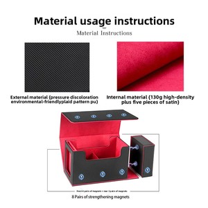 Scatola per Dadi in Cartone Magnetico a Scomparto Singolo con Separazione Verticale, Custodia per Carte Collezionabili Personalizzata a Cinque Strati - Product Image 3