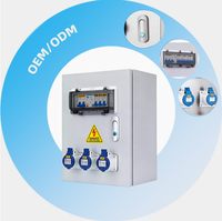 Boîte de distribution d'alimentation industrielle murale complète en acier inoxydable 304, étanche IP67, conforme aux normes RoHS, spécifique aux ateliers
