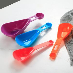 Outils de cuisson épaissi Double échelle cuillère cuisine bébé <span class=keywords><strong>lait</strong></span> en <span class=keywords><strong>poudre</strong></span> café gramme cuillère à mesurer Pet chien nourriture chat nourriture cuillère - Product Image 1