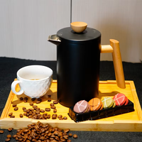 Presse-française à café en acier inoxydable à double paroi isolée, Cafetera Prensa Francesa