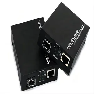 1 RJ45 Port And 1 Gigabit Ethernet 10/100/1000 M SFP/SC/ST/ Port Optical Fiber Media Converter