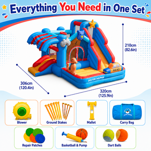 Château gonflable à thème Oxford Blue Patrol Hero pour petites entreprises <span class=keywords><strong>de</strong></span> location, toboggan gonflable pour enfants, château <span class=keywords><strong>de</strong></span> saut - Product Image 6