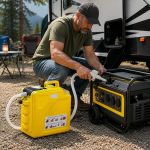 High Flow Portable Fuel Transfer <b>Pump</b> and Fuel Storage Tank 3.8 GPM Portable Fuel Tank with Automatic Fuel Transfer <b>Pump</b> - Product Image 5