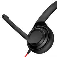 Headset Poly Plantronics Blackwire 3310 M USB-C Berkabel Satu Telinga dengan Mikrofon Boom Koneksi USB-C
