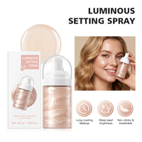 Spray Fixateur Lumineux Longue Tenue Anti-transfert Hydratant Effet Rosée Fini Naturel Brume Fixatrice de Maquillage
