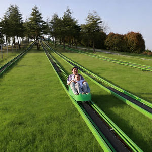 Système de traîneau à herbe professionnel, longueur personnalisée, rail haute résistance pour l'aventure en famille dans les parcs pittoresques - Product Image 1