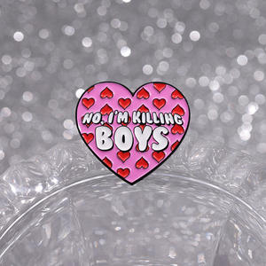 Les filles chaudes ont des problèmes aussi épingles en émail personnalisé femme puissance rose coeur broches drôle mignon revers Badges bijoux cadeau pour les amis - Product Image 4