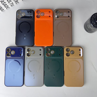 Funda Magnética Colorida para iPhone 17 Pro Max 16 15 Plus 14 12 13 11 Pro, Carcasa Trasera Acrílica a Prueba de Golpes con Carga Inalámbrica