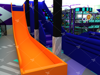 Parc d'attractions intérieur Pokiddo Naughty Castle pour enfants, équipement de jeux souple personnalisé, parc de trampolines, centre commercial