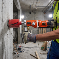 Perceuse à eau à moteur brossé Marveille 2200W 180mm, machine de forage électrique portative pour béton, découpeuse de trous dans les murs