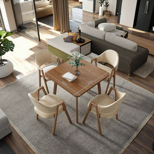 Современный минималистский квадратный обеденный стол, набор стульев для домашнего приема, для переговоров, молочного чая, кафе для небольших квартир - Product Image 5