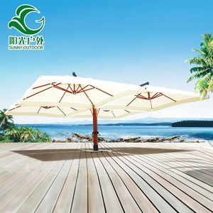 Sombrilla de Jardín Tipo Pagoda, Parasol de Madera Indonesio, 800*800 CM - Product Image 1