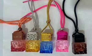 Vente flash Bouteille en verre, flacon de parfum pour voiture, diffuseur de parfum pour voiture, 8ml/10ml logo gravé - Product Image 2