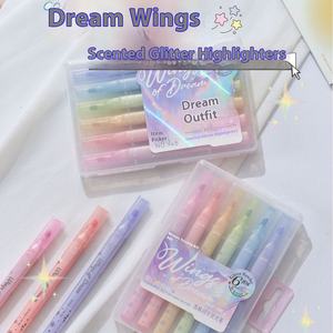 Resaltador de flash perfumado Juego de caja de protección suave y ocular Oficina Especial Resaltado Marcado Planificador Flash Pen - Product Image 5