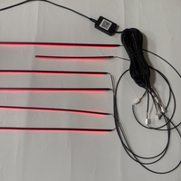 Kit Lampu Ambient Mobil Versi Baru 6 in 1 Gaya Baru Lampu LED Akrilik Universal Interior Symphony Led Strip Kompatibilitas 98%