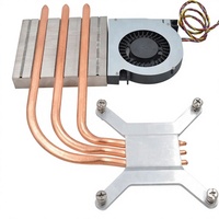 Dissipateur thermique compact de haute qualité à profil bas pour processeur, équipé de tubes de transfert de chaleur en cuivre