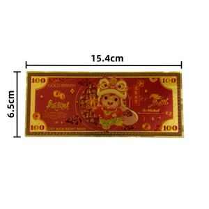 Tarjeta Coleccionable de Plástico del Año del Caballo del Zodiaco Chino de Alta Calidad, 100 Billetes de Plástico con Lámina Dorada para Regalo de Año Nuevo - Product Image 4