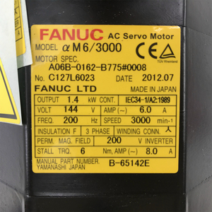 Série FANUC A06B originale A06B-0162-B577 # Moteur 0008 pour machines-outils, automatisation industrielle, pièces de robotique - Product Image 3