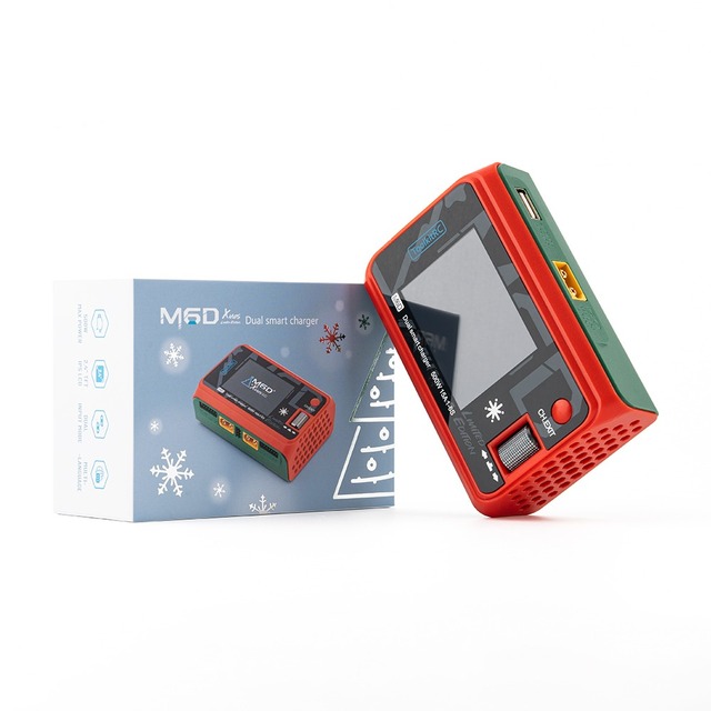 Hot ToolkitRC M6D 500W MAX 30A Mini Smart Charger Discharger Dual Channel DC 1-6S Lipo Battery ABS Material Drones Accessories