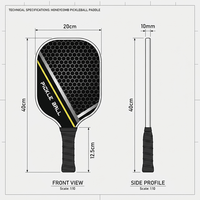 Pala de Pickleball Profesional de Fibra de Vidrio para Entrenamiento de Principiantes, Juego Recreativo, Logotipo Personalizado, Venta al Por Mayor