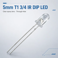 LED infrarouge DIP T1 3/4 1500nm de 5 mm, émetteur IR T13/4 pour la détection de gaz