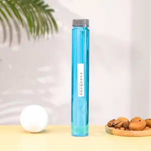 Wholesale 400ml Disposable Empty PET Plastic Tube For Juice Drinks Bottle With Aluminum Cap