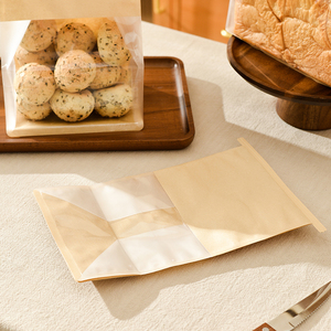 Bolsa de Papel para Tostadas con Diseño Personalizado OEM ODM, Bolsa de <span class=keywords><strong>Pan</strong></span> <span class=keywords><strong>Blanco</strong></span> para Hornear Galletas, Embalaje de Plástico Antigrasa para <span class=keywords><strong>Pan</strong></span> con Cierre de Alambre - Product Image 6