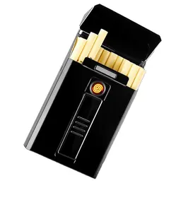 20Pcs Sigaretten Case Aansteker Elektronische Winddicht Lege Sigaret Doos Ontbranden