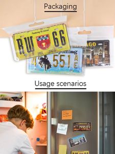 Aimant de réfrigérateur en aluminium en gros, avec motif de <span class=keywords><strong>moto</strong></span>, de caméra, de plaque d'immatriculation australienne et californienne, et de Curaçao, en relief 3D, avec cadre <span class=keywords><strong>automatique</strong></span> - Product Image 6