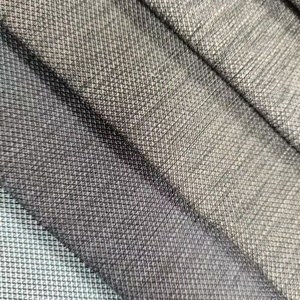 100% polyester tinh khiết sợi vải đồng bằng Linen rèm vải Linen ăn mặc thiết kế vải cho cửa sổ sử dụng - Product Image 1