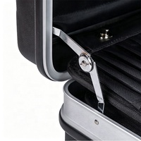 Boîte à outils électrique en aluminium avec roulettes et rangement EVA