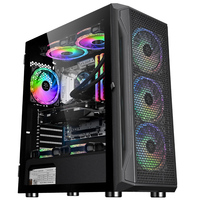Boîtier PC personnalisé SNOWMAN 2023, verre trempé, tour complète ATX, boîtiers et tours d'ordinateur de jeu