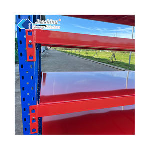 מדפי מחסן מידוף מדפים עמיד פלדה אורך מדפים עם גימור מצופה אבקה - Product Image 3