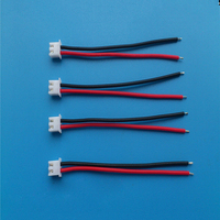 Kabel Harness Kabel PVC Elektronik Khusus Berinsulasi XH2.54mm Pitch 2P Konduktor Tembaga Berlapis Timah ISO9001 untuk Pengkabelan 100MM/200MM