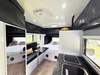 Caravane familiale hybride à trois lits superposés, légère, 4, 5 ou 6 couchages, 15 pieds x 13 pieds, meilleure qualité chinoise, tout-terrain