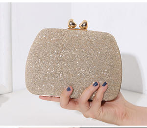 Luxus Touch Square Box Clutch Diamant verzierte Shinn ing Design Abend tasche für Frauen Elegante <span class=keywords><strong>Prom</strong></span> Geldbörse für Bankett partys - Product Image 3