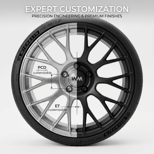 Nouvelles jantes en aluminium forgé en deux parties chromées FSB Performance Car pour <span class=keywords><strong>Mercedes</strong></span> Vito V-class W447, pièces de roues Maybach - Product Image 6