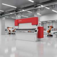 Prensa Plegadora CNC de 100T y 3200mm con Sistema TP10S, Máquina de Plegado Hidráulica Totalmente Automática para Componentes de Aluminio para Rodamientos y Motores