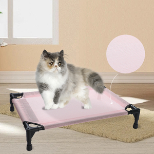 Verhoogd, koelend hondenbed van aluminium, draagbaar, luxe en kauwbestendig - Product Image 5