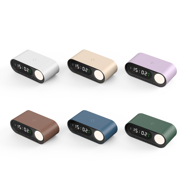 Newest Tech Gadgets 15W Wireless Charging BT Speaker Alarm Clock Good Voice Wireless Speaker with LED Logo