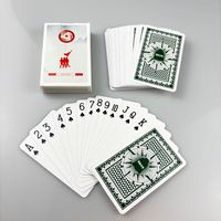 Boîte à cartes en papier laminé lisse 300 g/m² à double couche pour jeux de cartes de poker, idéale pour les jeux de team building familial ou d'entreprise