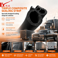 Bande d'étanchéité automobile en caoutchouc éponge dense multicouche avec insert métallique, sur mesure, OEM/ODM, prix usine