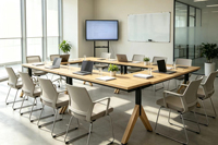Bureau d'ordinateur réglable en bois moderne et écologique pour la maison et le bureau, OEM/ODM, garantie de 3 ans