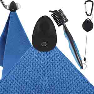 Serviettes en microfibre en gros et kit de nettoyage pour sacs de golf, motif gaufré - Product Image 3