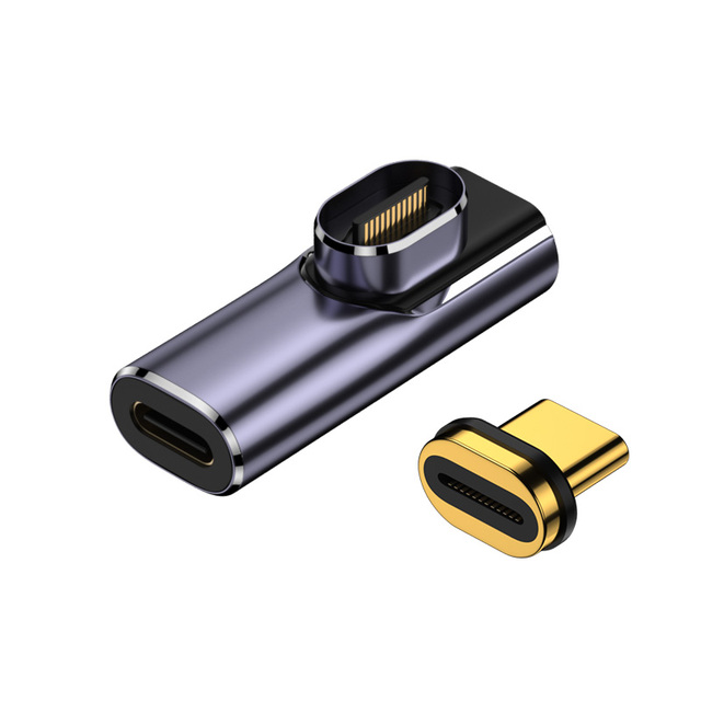 Magnetic Type C Connector USB to USB C Adapter  PD 100W Fast Charging 40GBps for 8K Audio and Video for laptop phone