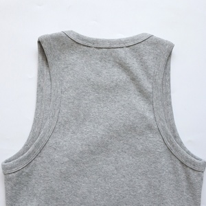 OEM مخصص للنساء قمم المحاصيل صالة ألعاب رياضية تجريب الرياضة مضلع عارضة صالة الاسترخاء بلا أكمام طاقم الرقبة Singlets أعلى الدبابة - Product Image 5