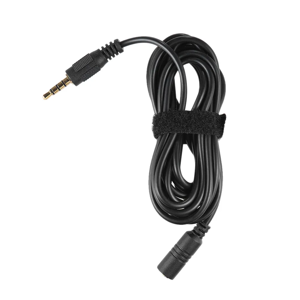 2m Plug Microphone Extension Connect Cable Wire for Cellphone Smartphone Mic Microphone Female 3.5mm to Male 3.5mm