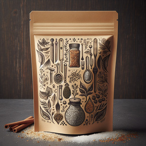 Sachets personnalisés de poudre alimentaire Moringa, sel marin, <span class=keywords><strong>cannelle</strong></span>, <span class=keywords><strong>piment</strong></span>, sachets d'assaisonnement, sacs d'emballage alimentaire autoportants, sacs Mylar thermoscellables - Product Image 2