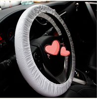 Housse de volant de voiture universelle jetable en plastique transparent avec élastique